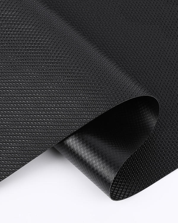 Pvc coated canvas embossed durable fabric