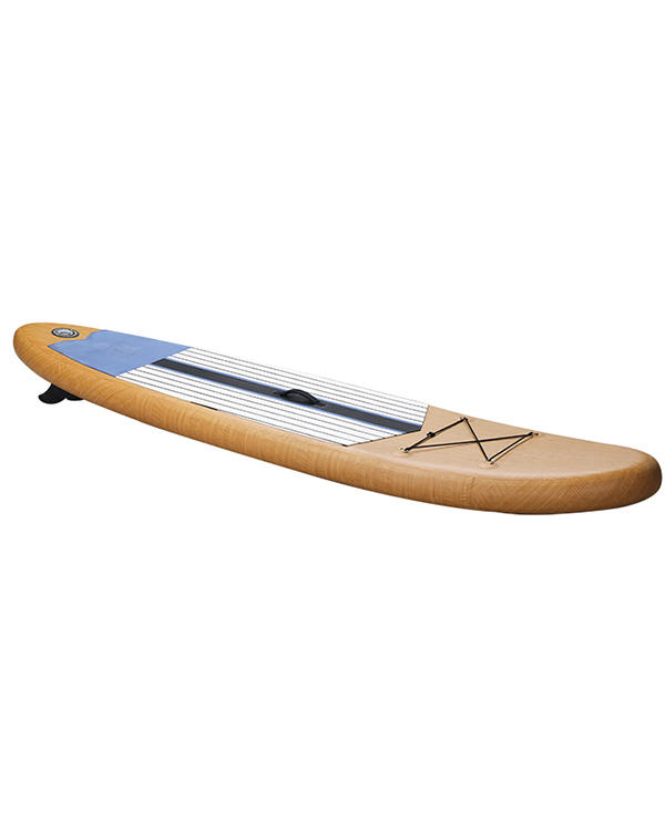 Wooden pattern drop stitch fabric for inflatable SUP and paddle board
